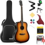 Набор для акустической гитары с аксессуарами Donner Music Sunburst Acoustic Guitar EC1019